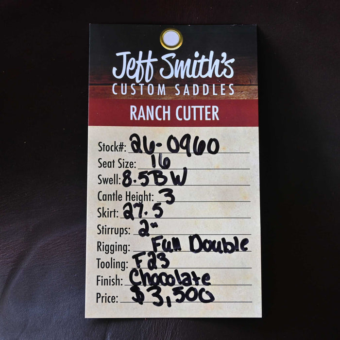 16" JEFF SMITH BUSTER WELCH RANCH CUTTER SADDLE