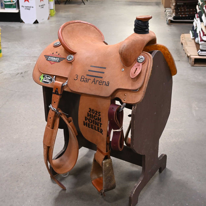 15.5" USED CACTUS TEAM ROPING SADDLE Saddles - Used CACTUS SADDLERY