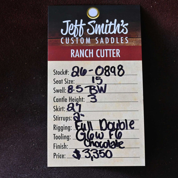15" JEFF SMITH BUSTER WELCH RANCH CUTTER SADDLE