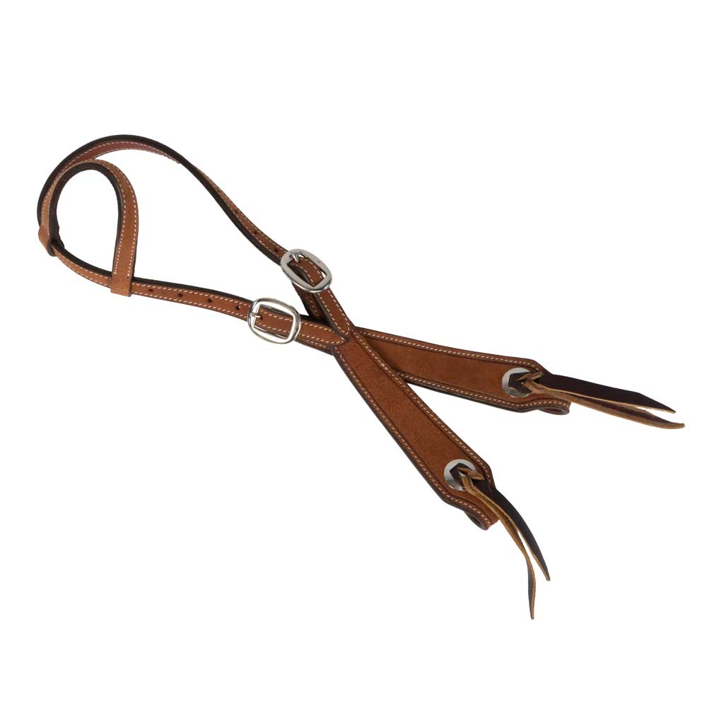 NEW Teskey's Roughout One Ear Headstall w/Line Border Sale Barn Teskey's   