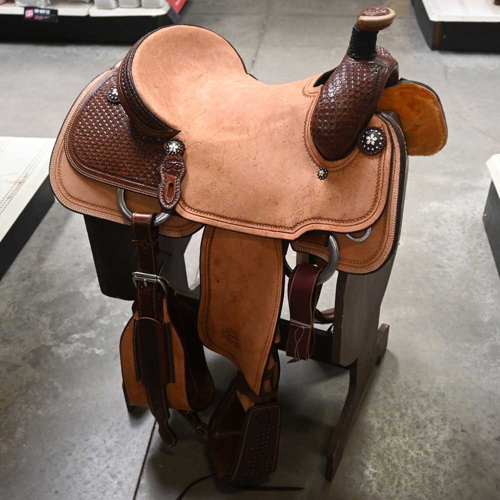 15.5" PATRICK SMITH ROPING SADDLE Saddles Patrick Smith   