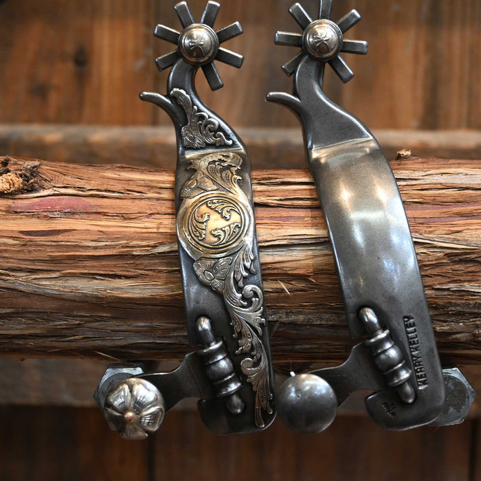 Kerry Kelley Silver Mounted 8pt. Spurs