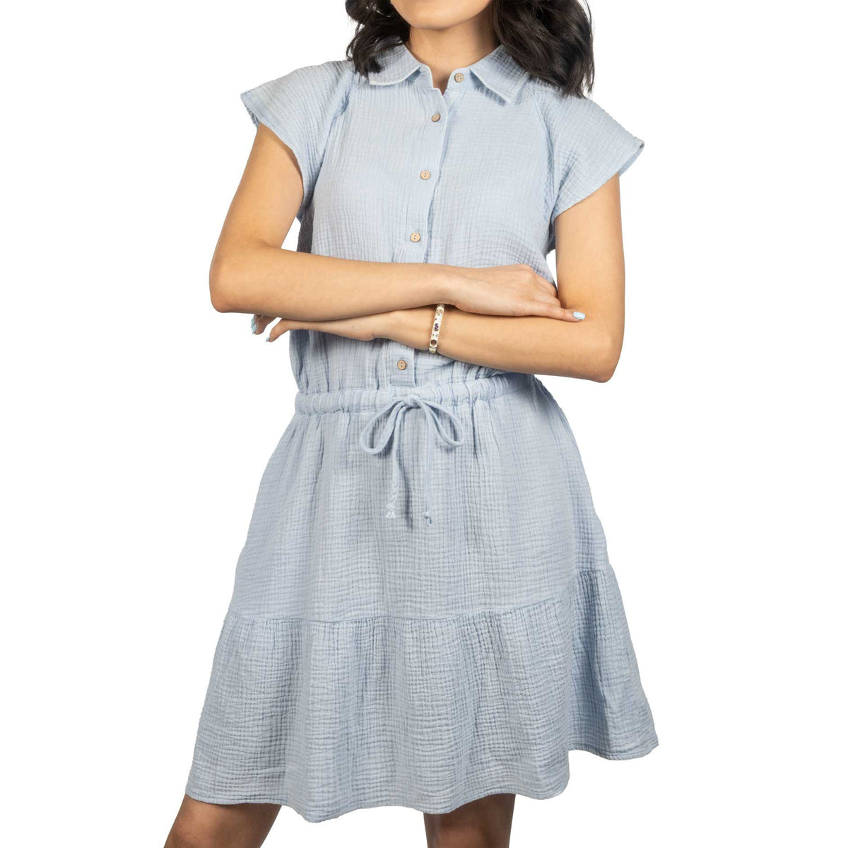 Carve Designs Alex Gauze Kentucky Dress — Teskeys