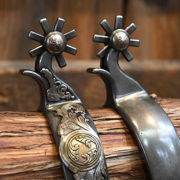 Kerry Kelley Silver Mounted 8pt. Spurs