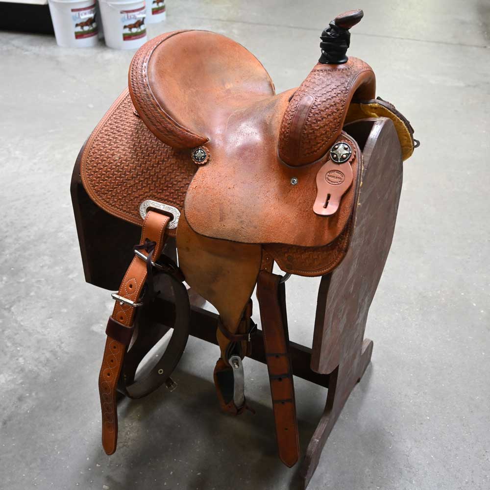 12" USED YOUTH FORT WORTH BARREL SADDLE Saddles Fort Worth Saddle Co.