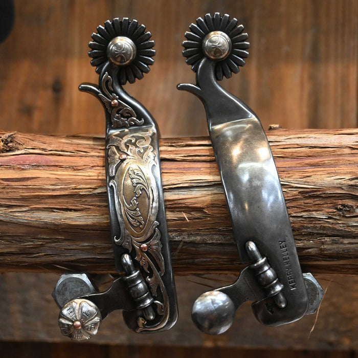 Kerry Kelley Silver Mounted Hurricane Spurs