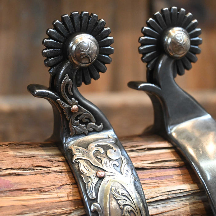 Kerry Kelley Silver Mounted Hurricane Spurs
