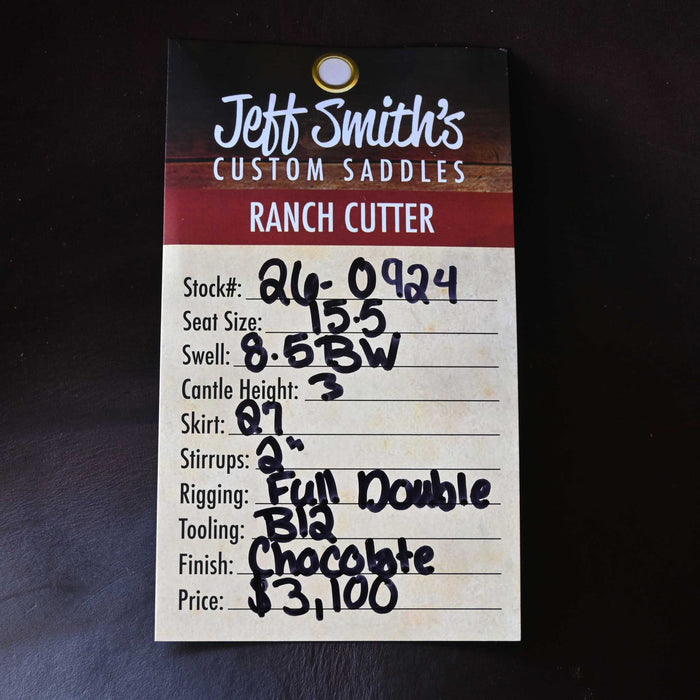 15.5" JEFF SMITH BUSTER WELCH RANCH CUTTER SADDLE