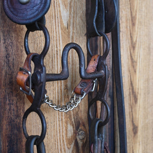 Vintage early 1900's Nickel Plate Studs Bridle Rig & Bit Collectibles MISC