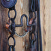 Vintage early 1900's Nickel Plate Studs Bridle Rig & Bit Collectibles MISC