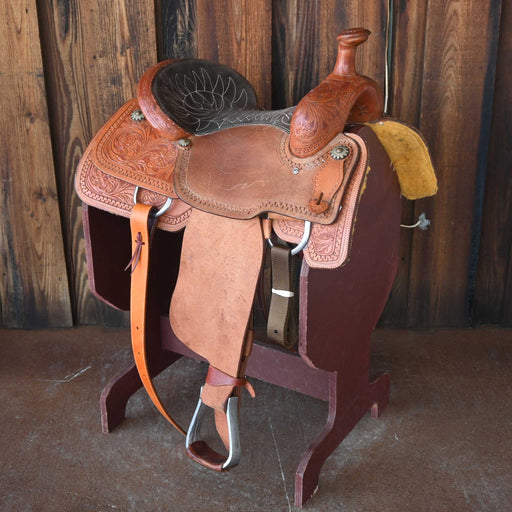 15" USED CORRIENTE TEAM ROPING SADDLE Saddles - Used Corriente