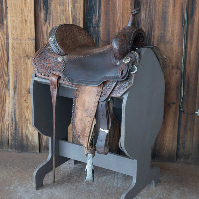 14" USED DOUBLE J BARREL SADDLE