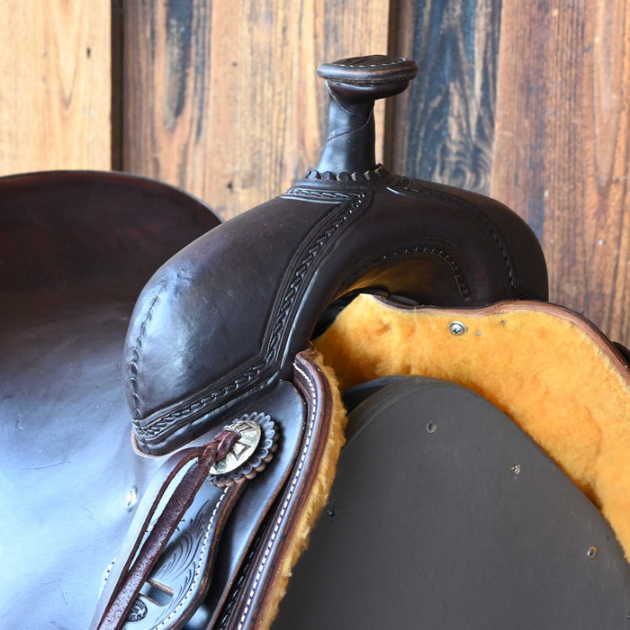 15.5" JEFF SMITH BUSTER WELCH RANCH CUTTER SADDLE