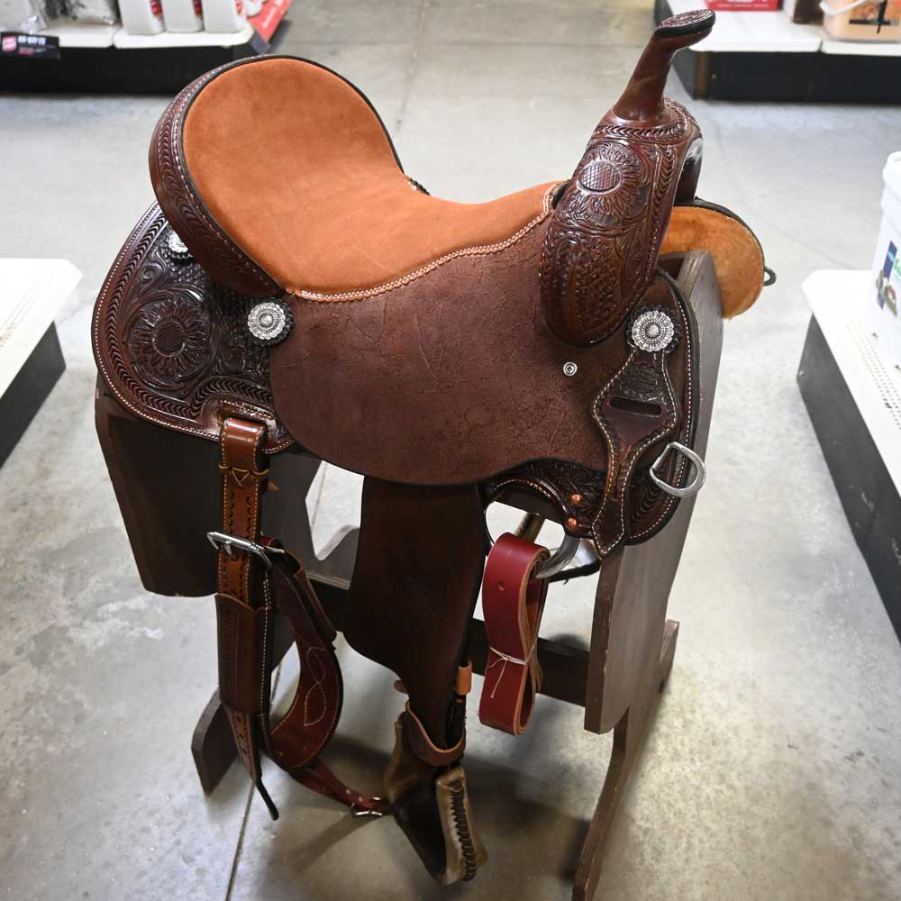 15.5" TESKEY'S BARREL SADDLE Saddles TESKEY'S SADDLERY LLC   