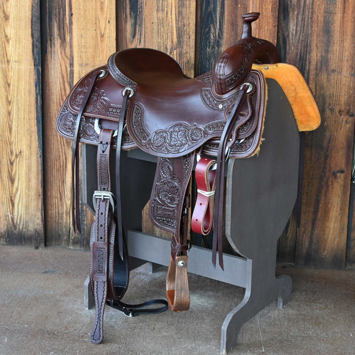 16.5" JEFF SMITH BEAU GALYEAN RANCH CUTTER SADDLE