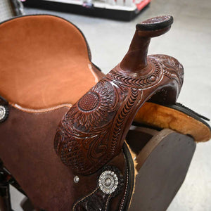 15.5" TESKEY'S BARREL SADDLE Saddles TESKEY'S SADDLERY LLC   