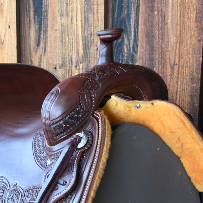 16.5" JEFF SMITH BEAU GALYEAN RANCH CUTTER SADDLE
