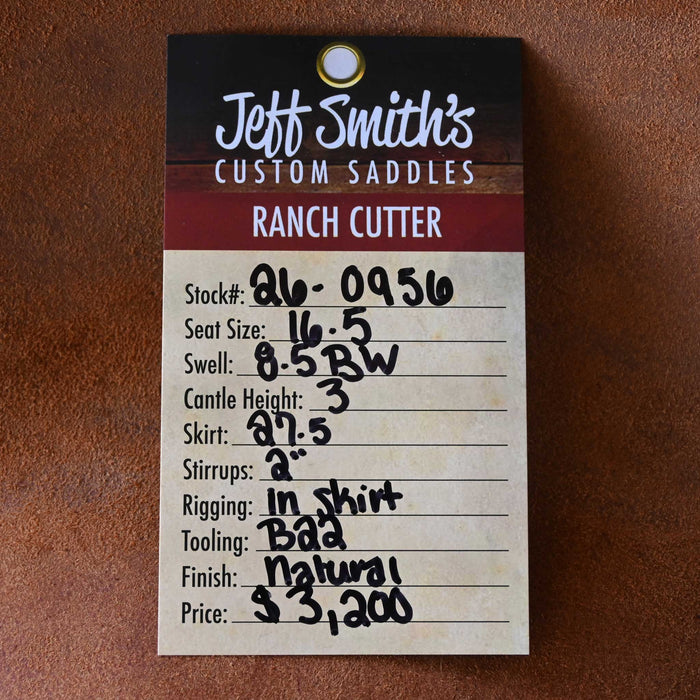 16.5" JEFF SMITH BUSTER WELCH RANCH CUTTER SADDLE