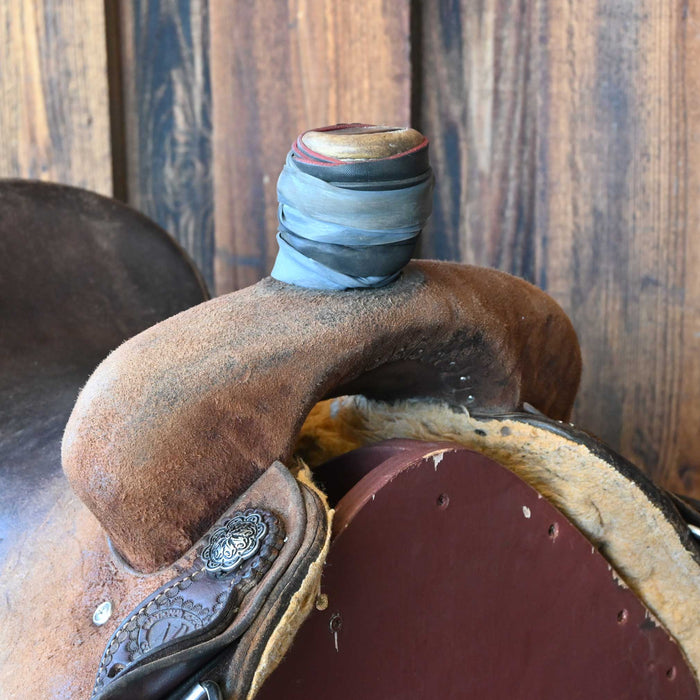 15" USED NRS TEAM ROPING SADDLE Saddles - Used NRS