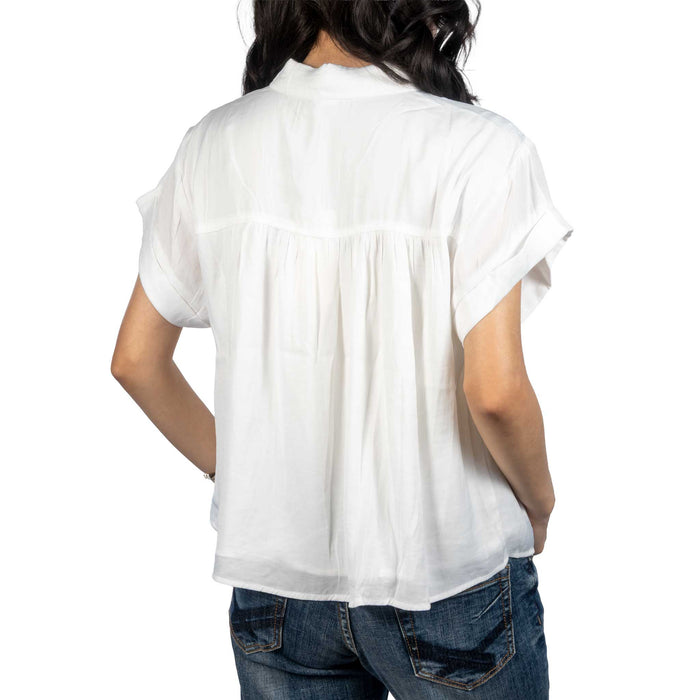 Dylan Chloe White Shirt WOMEN - Clothing - Tops - Short Sleeved Dylan