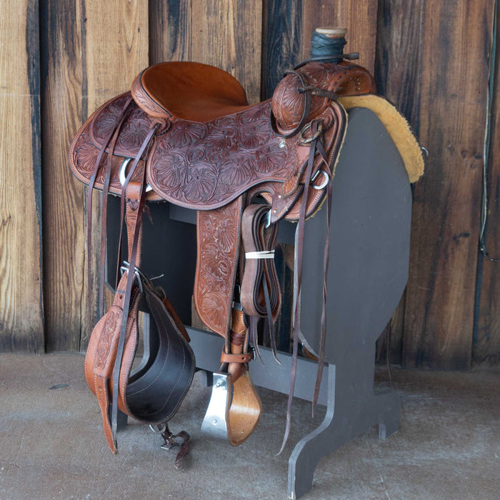 16" USED TESKEY'S RANCH SADDLE Saddles - Used Teskey's Saddlery