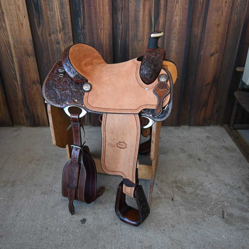 15" TESKEY'S ROPING SADDLE Saddles - New Teskey's Saddlery