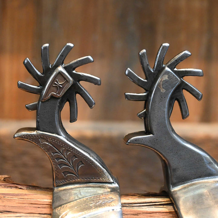 Kerry Kelley Silver Mounted Bars Hurricane Spurs