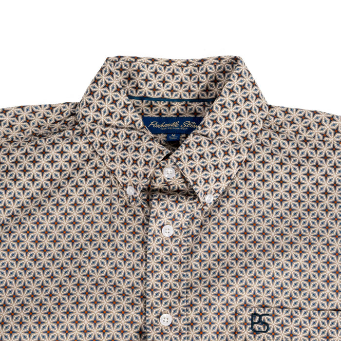 Panhandle Slim Men's Geo Print Button Down Shirt