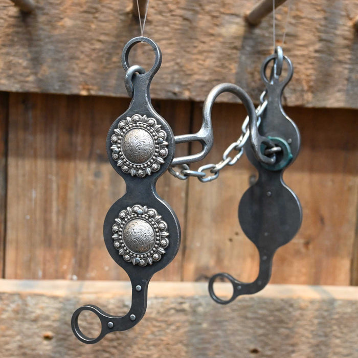 Paul Petska Solid Port Bit w/ Classic Silver Conchos