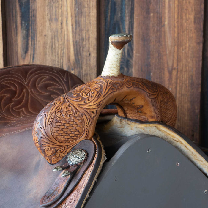 14.5" USED CIRCLE Y BARREL SADDLE