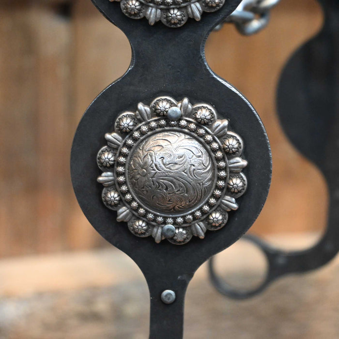 Paul Petska Solid Port Bit w/ Classic Silver Conchos