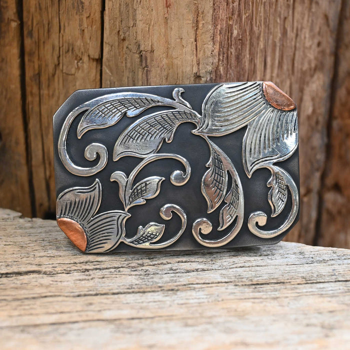 Turtle Jones Floral Belt Buckle