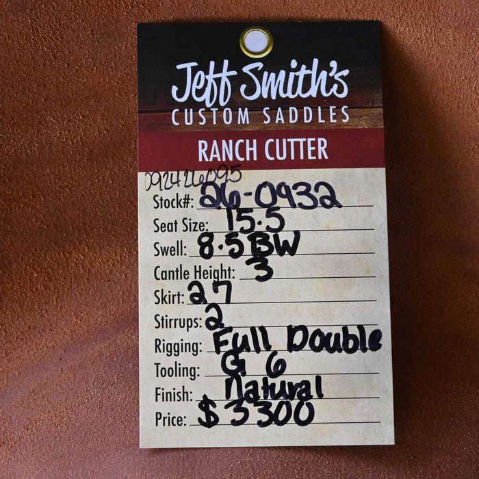 15.5" JEFF SMITH BUSTER WELCH RANCH CUTTER SADDLE