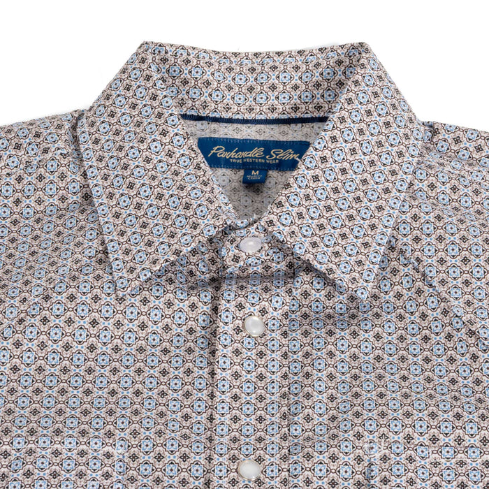 Panhandle Slim Men's Geo Print Pearl Snap Shirt