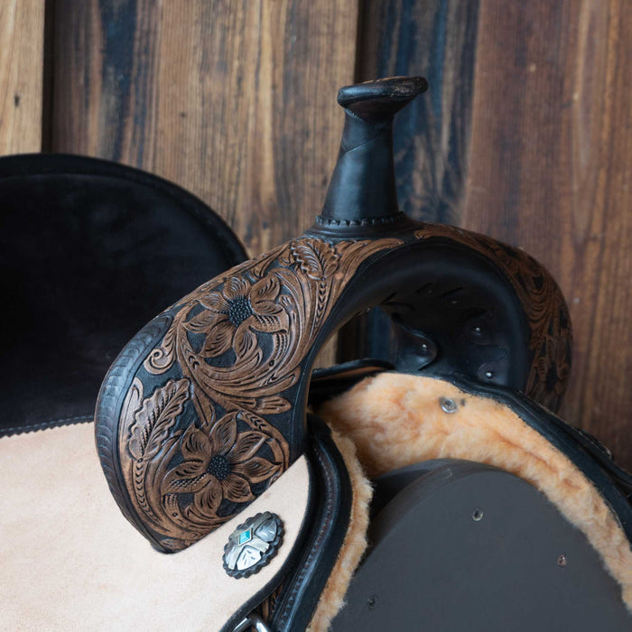 16" USED CIRCLE Y ULTIMATE MARTHA JOSEY BARREL SADDLE