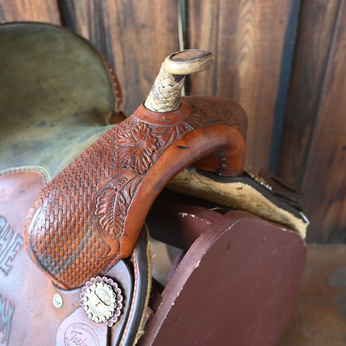 14" USED TESKEY'S BARREL SADDLE