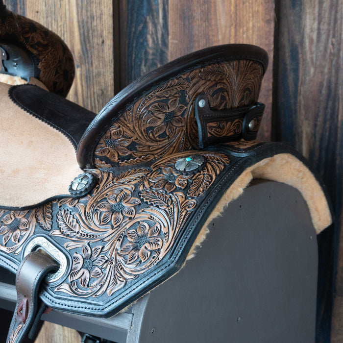 16" USED CIRCLE Y ULTIMATE MARTHA JOSEY BARREL SADDLE
