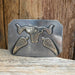 Turtle Jones Silver Mounted Longhorn Belt Buckle ACCESSORIES - Additional Accessories - Buckles Turtle Jones