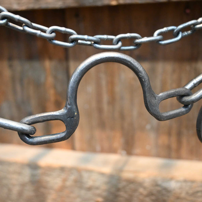 Paul Petska Ported Chain Bit w/ Classic Silver Conchos