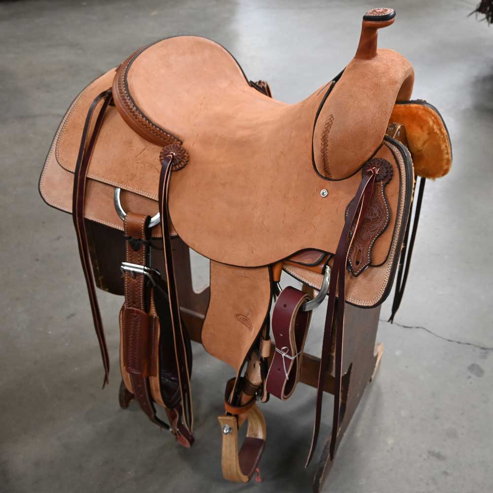 16" TESKEY'S PRO CUTTER RANCH CUTTER SADDLE Saddles TESKEY'S SADDLERY LLC   