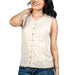 Dylan Jesse Sleeveless Cream Sweater Tank Top WOMEN - Clothing - Tops - Sleeveless Dylan