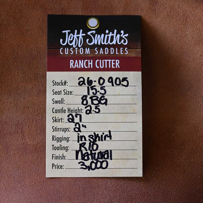 15.5" JEFF SMITH BEAU GALYEAN RANCH CUTTER SADDLE