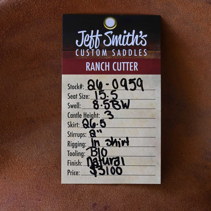 15.5" JEFF SMITH BUSTER WELCH RANCH CUTTER SADDLE