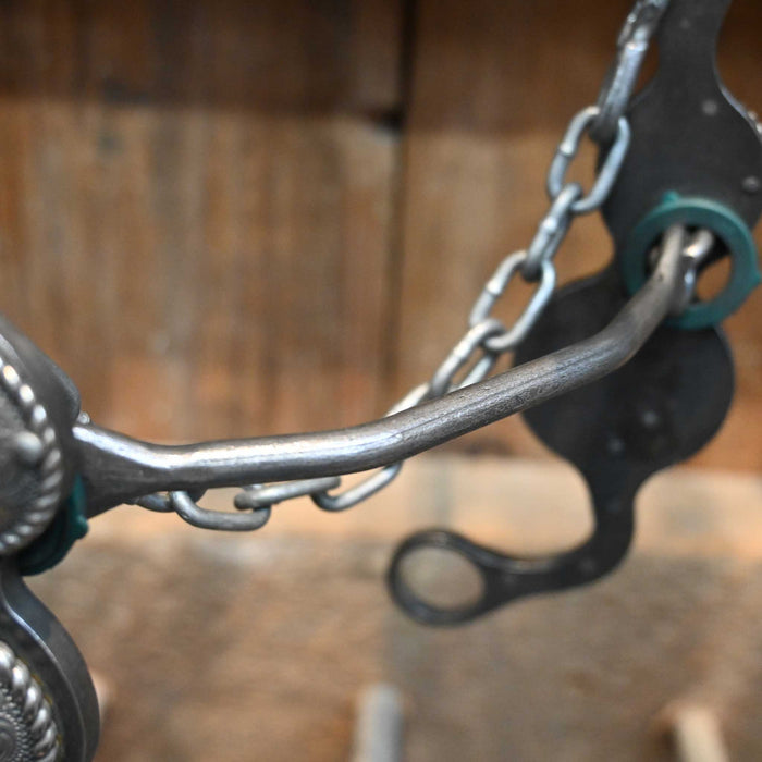 Paul Petska Mullen Bit w/ Silver Feather Conchos