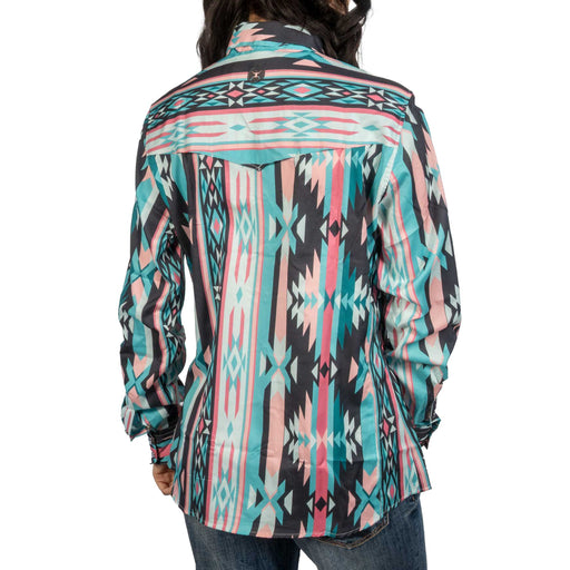 Hooey Women's Sol Aztec Print Pearl Snap Shirt WOMEN - Clothing - Tops - Long Sleeved Hooey