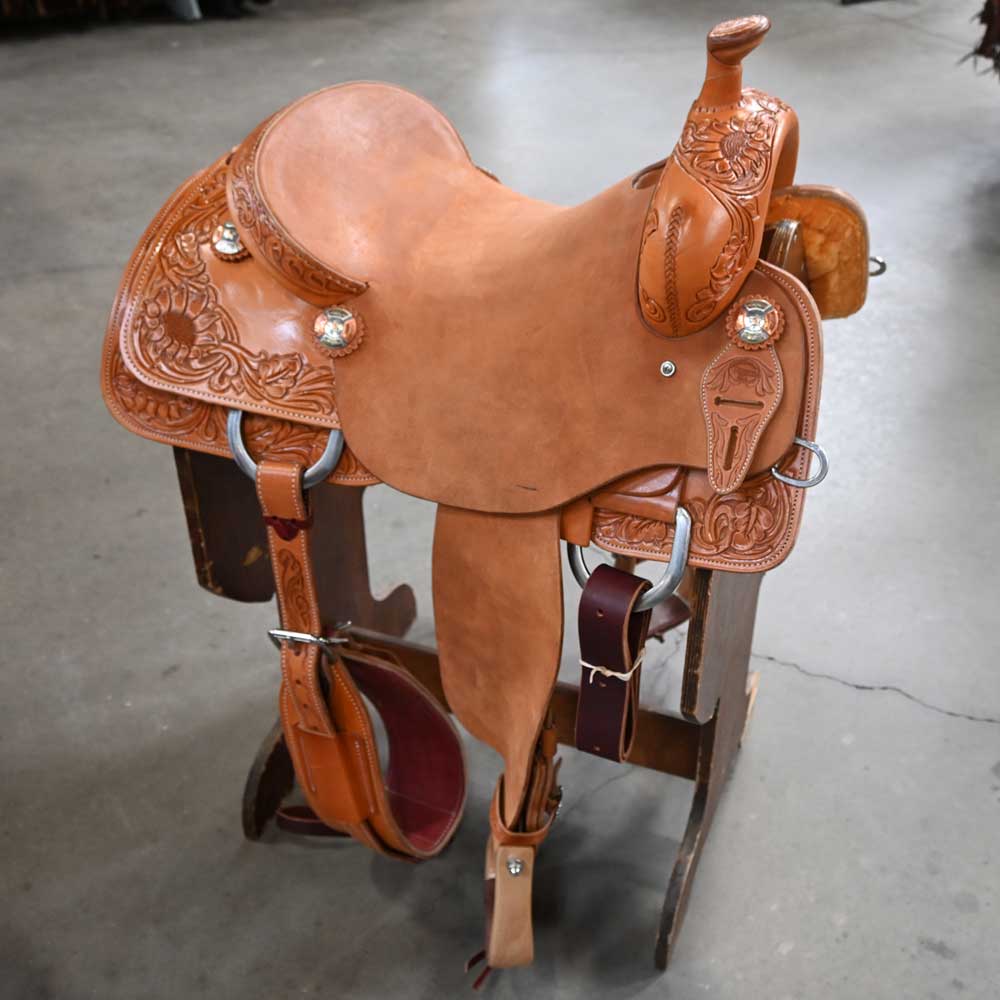 16" TESKEY'S RANCH CUTTER SADDLE Saddles TESKEY'S SADDLERY LLC   