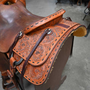 16" USED JEFF SMITH CUTTING SADDLE Saddles Jeff Smith