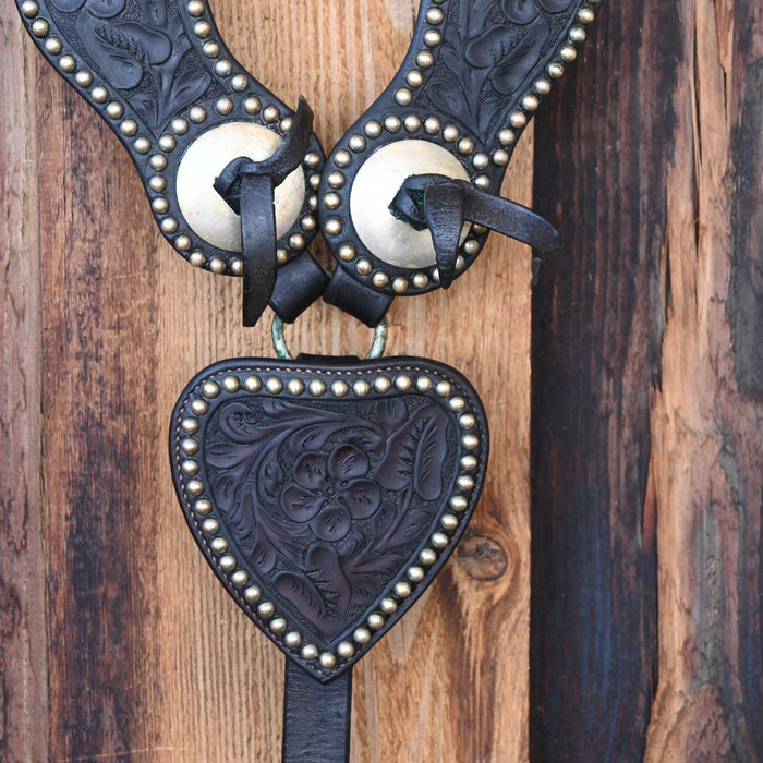 Beautiful Fully Tooled and Studded Vintage Breatcollar