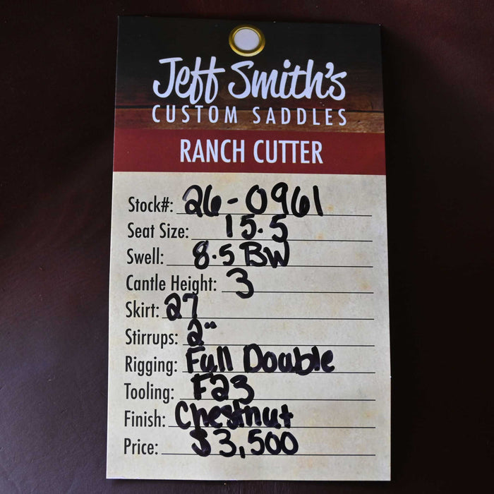 15.5" JEFF SMITH BUSTER WELCH RANCH CUTTER SADDLE