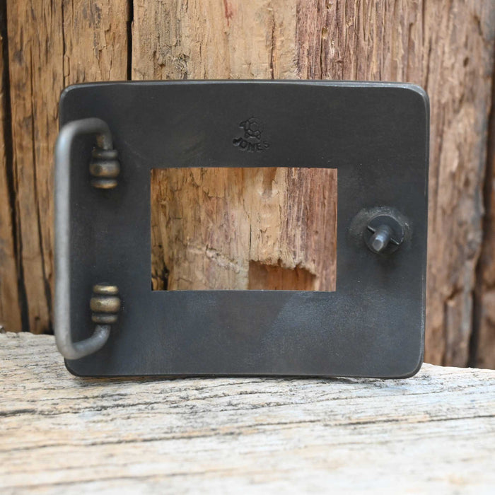 Turtle Jones Silver & Brass Bars Belt Buckle ACCESSORIES - Additional Accessories - Buckles Turtle Jones